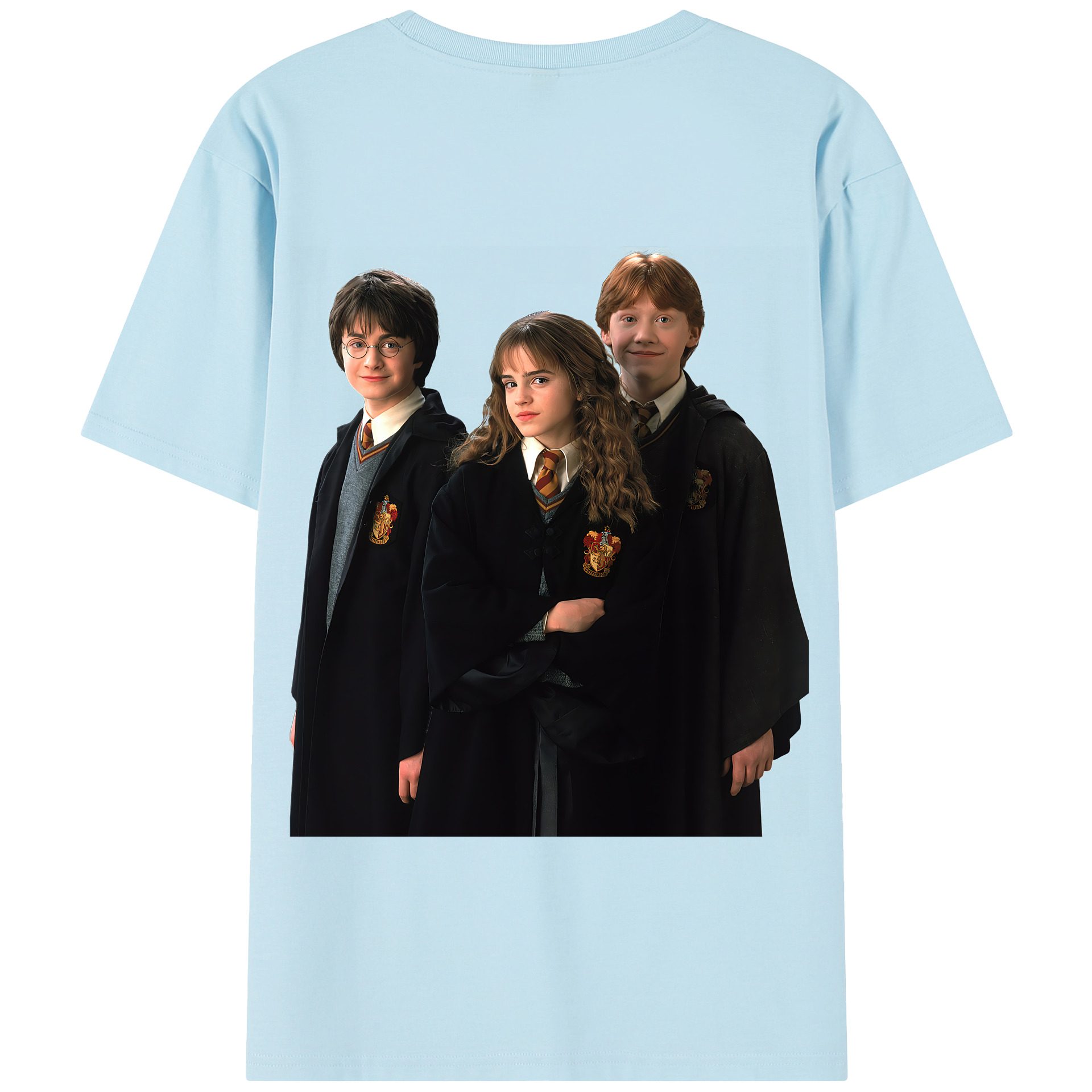 （画像用） Harry Potter ハリー・ポッターシリーズ 綿100％半袖Tシャツ（背面プリント）